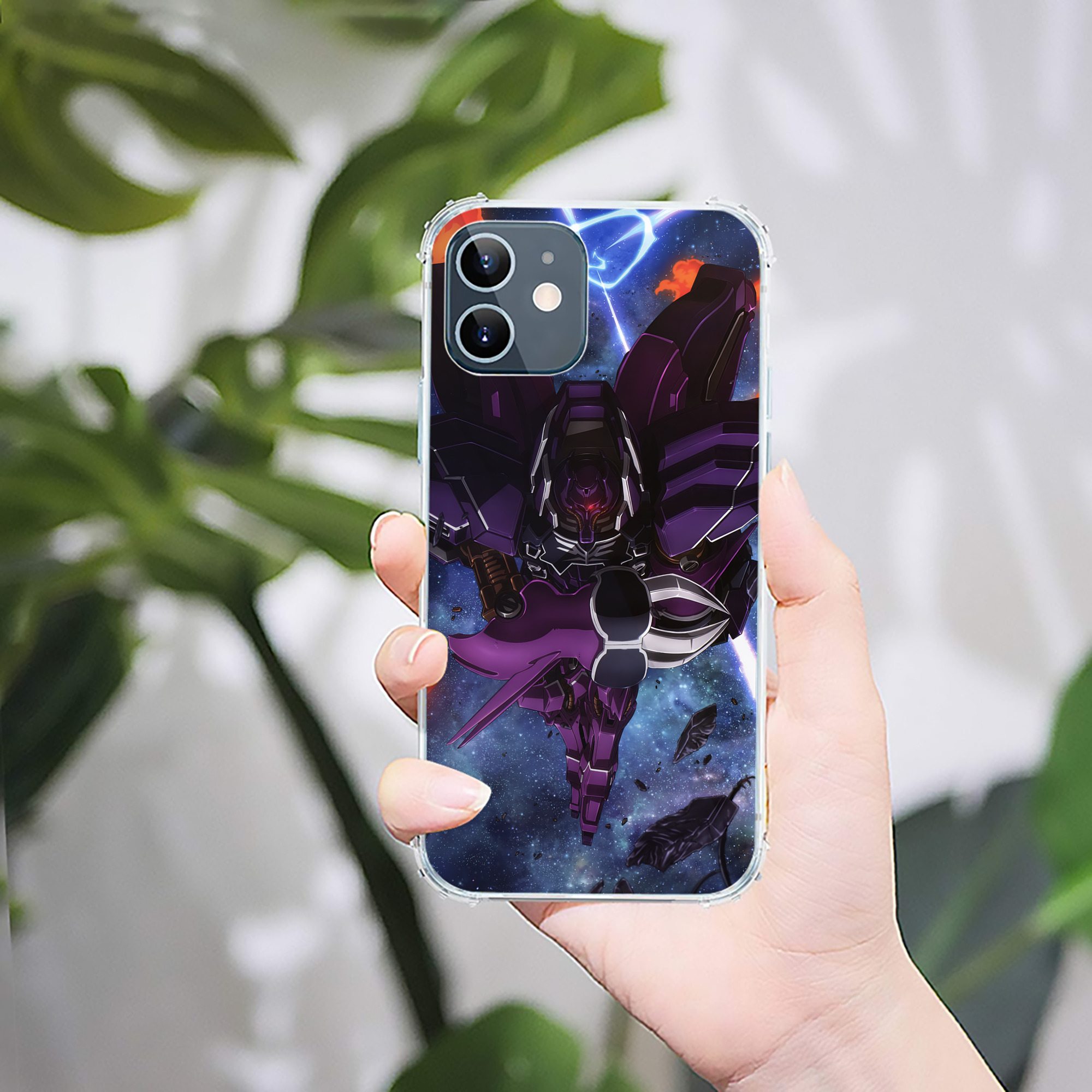 （画像用） 機動戦士ガンダム Mobile Suit Gundam 【iPhone 12シリーズ対応】透明スマホケース（クリアソフトケース）